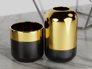 Buffet with decor 3D 模型