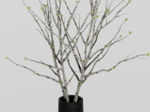 Buffet with decor 3D 模型