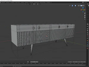 Credenza Modello 3D