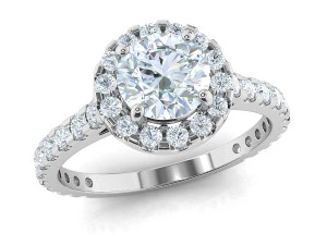 bague aur&eacute;ole Modèle 3D