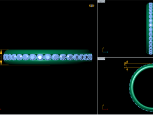 channel set eternity ring 3D Model