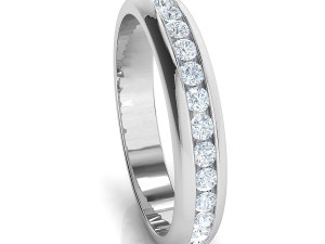 channel set eternity ring 3D Model