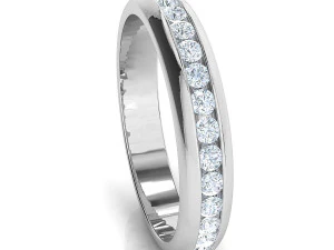 channel set eternity ring 3D Model