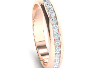 channel set eternity ring 3D Model