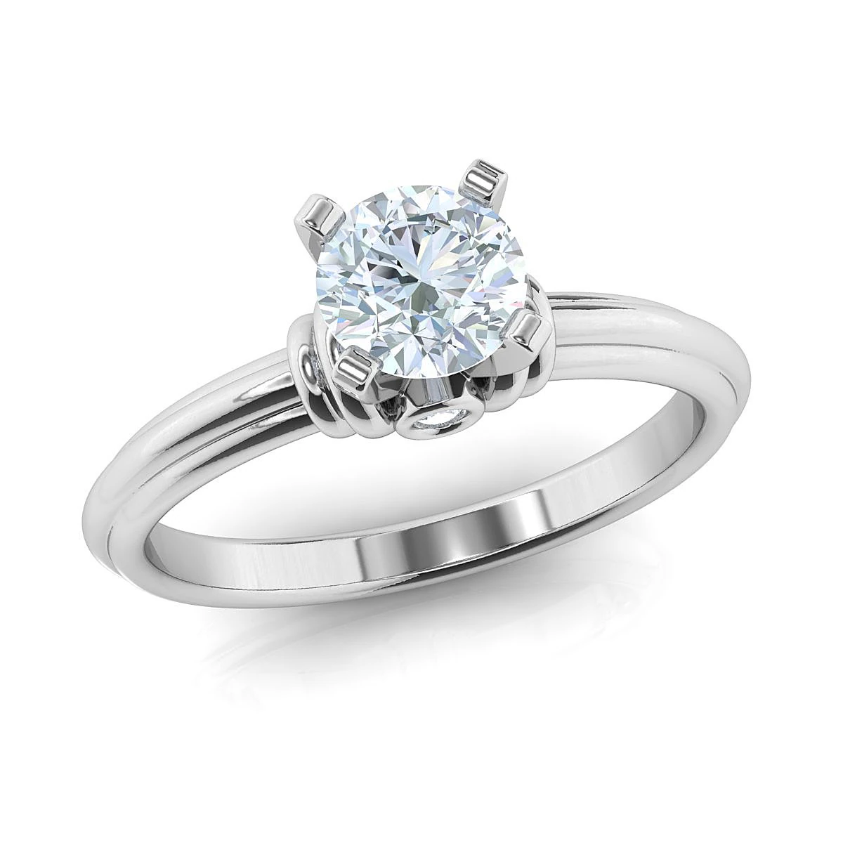 solitaire ring 3D Model .c4d .max .obj .3ds .fbx .stl .blend 