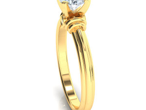 solitaire ring Modèle 3D