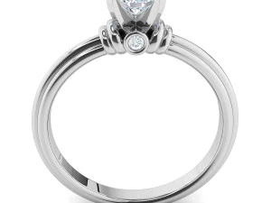 solitaire ring 3D Model