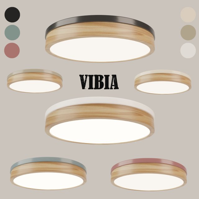 vibia-ceiling lamp vol 02 3D Model .c4d .max .obj .3ds .fbx .stl .blend 