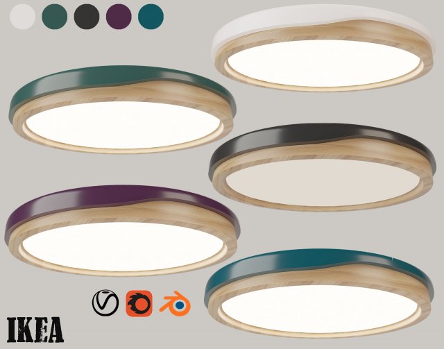 ikea-ceiling lamp vol 03 3D मॉडल .c4d .max .obj .3ds .fbx .stl .blend 