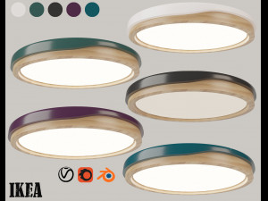 ikea-ceiling lamp vol 03 3D 模型