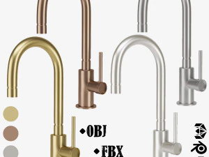 kohler-кухонний кран том 01 3D Модель