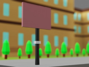 School lowpoly vol 01 3D मॉडल
