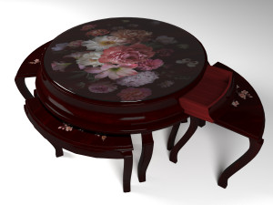 round table 3D-Modell