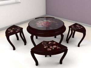 round table 3D-Modell