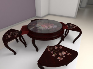 round table 3D-Modell