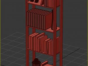 книжные полки 3D Модель