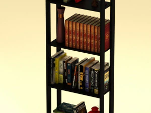 книжные полки 3D Модель