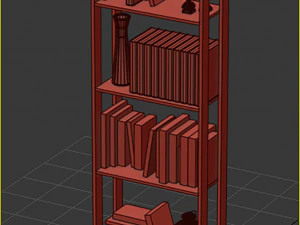 книжные полки 3D Модель