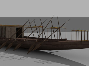 PharaonicSunBoat 3D 模型