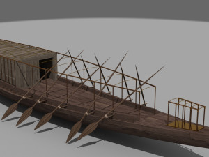 PharaonicSunBoat 3D Model