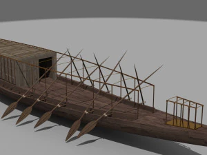 PharaonicSunBoat 3D Model