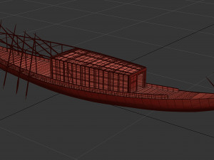 PharaonicSunBoat 3D Model