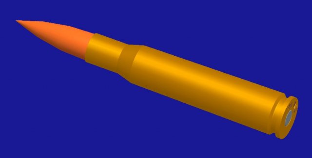 ammunition 50bmg 3D Print Model .c4d .max .obj .3ds .fbx .stl .blend