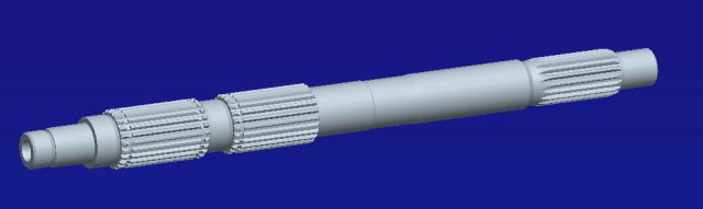 hd main shaft 3D Print Model .c4d .max .obj .3ds .fbx .stl .blend 