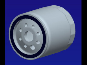 hd oil filter 3D-Druckmodell