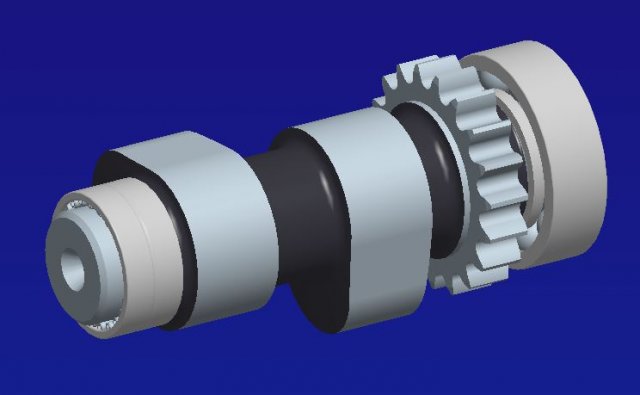 harley camshaft1- 1449cui Model do druku 3D .c4d .max .obj .3ds .fbx .stl .blend 
