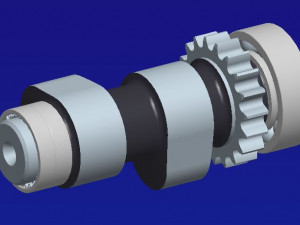 harley camshaft1- 1449cui 3Dプリントモデル