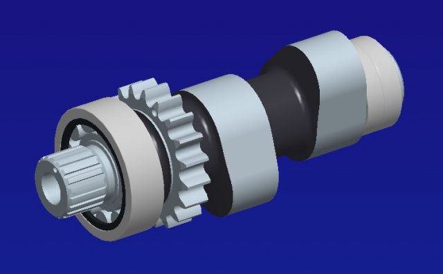harley camshaft2 -1449cui 3D 打印模型 .c4d .max .obj .3ds .fbx .stl .blend 