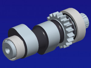 harley camshaft2 -1449cui 3D 打印模型