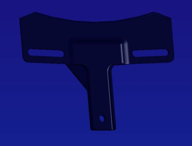 harley support licence plate 3D Print Model .c4d .max .obj .3ds .fbx .stl .blend 