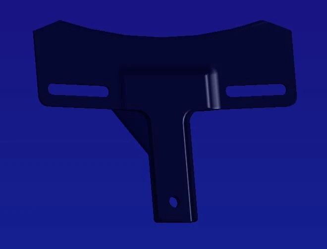 harley support licence plate 3D Print Model .c4d .max .obj .3ds .fbx .stl .blend 