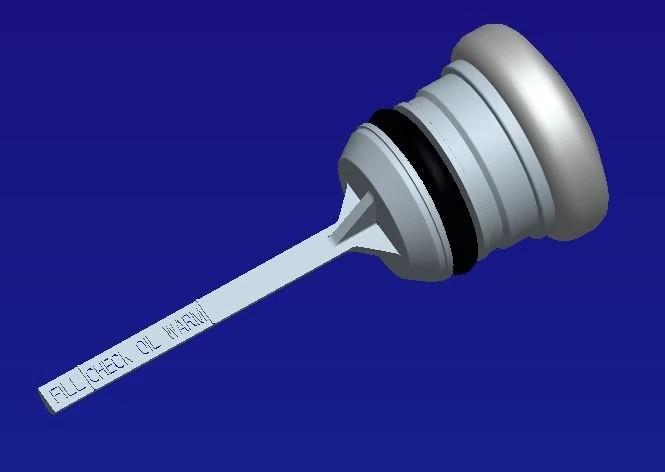 harley dipstick 1449cui 3D Print Model .c4d .max .obj .3ds .fbx .stl .blend 