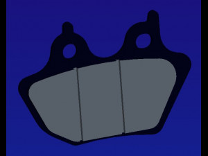 harley brake pad front2 3D 打印模型