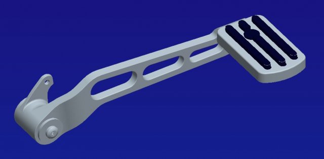 harley brake pedal billet alu 3D प्रिंट मॉडल .c4d .max .obj .3ds .fbx .stl .blend 