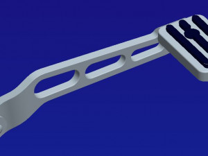 harley brake pedal billet alu 3D प्रिंट मॉडल