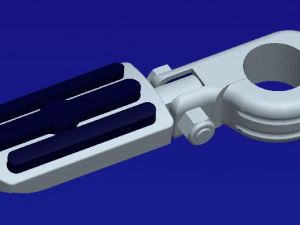 harley foodstand left side billet alu 3D Print Model