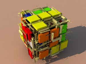 rubiks cube 3Dプリントモデル