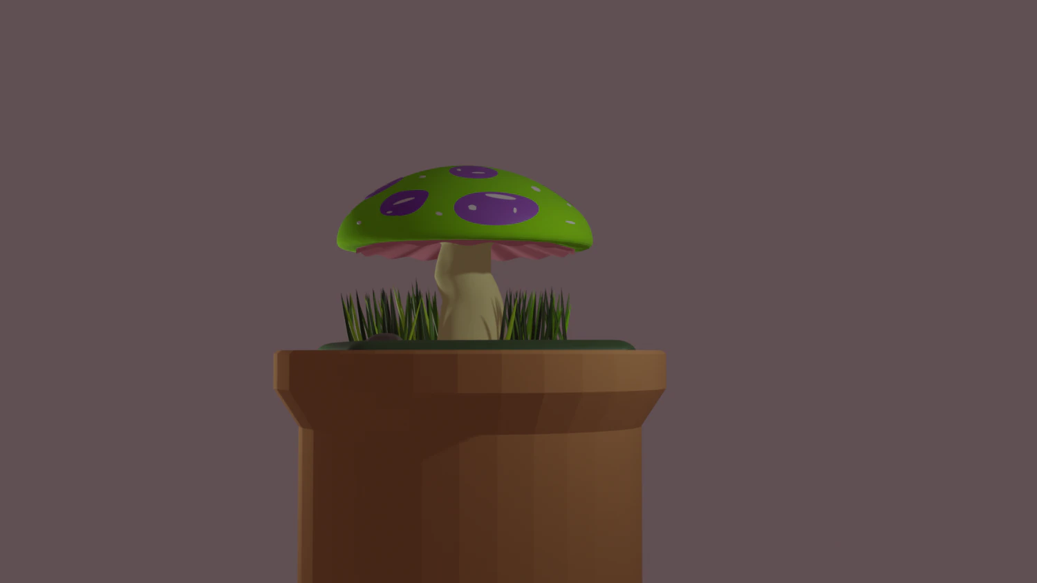 mushroom 3D Model .c4d .max .obj .3ds .fbx .stl .blend 