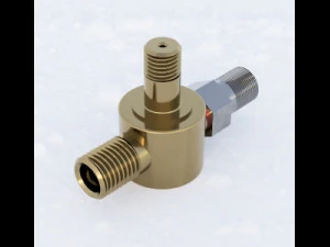 ड्राइंग के अनुसार थ्रेडेड कनेक्शन 3D मॉडल