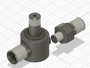 threaded connection according to drawing 3D Model