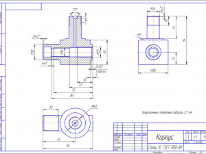 threaded connection according to drawing 3D Model