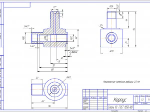 threaded connection according to drawing 3D Model