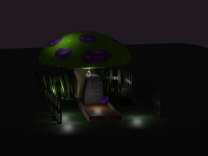 mushroom cemetery 3D Model