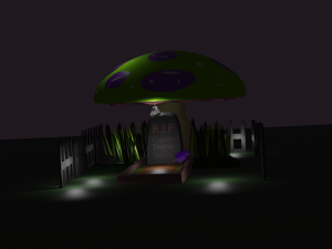 mushroom cemetery 3D 模型