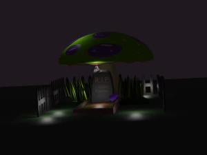 mushroom cemetery 3D Model