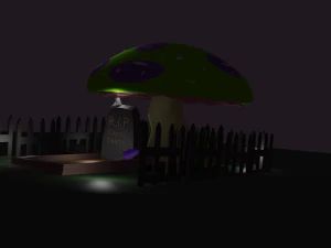 mushroom cemetery 3D Model